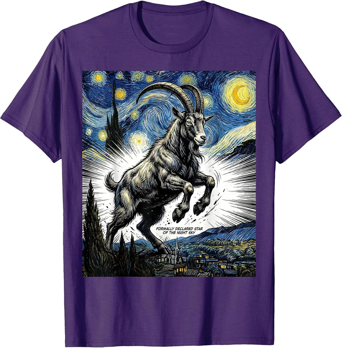Formally Declared Star Of The Night Sky Funny T-Shirt - Purple