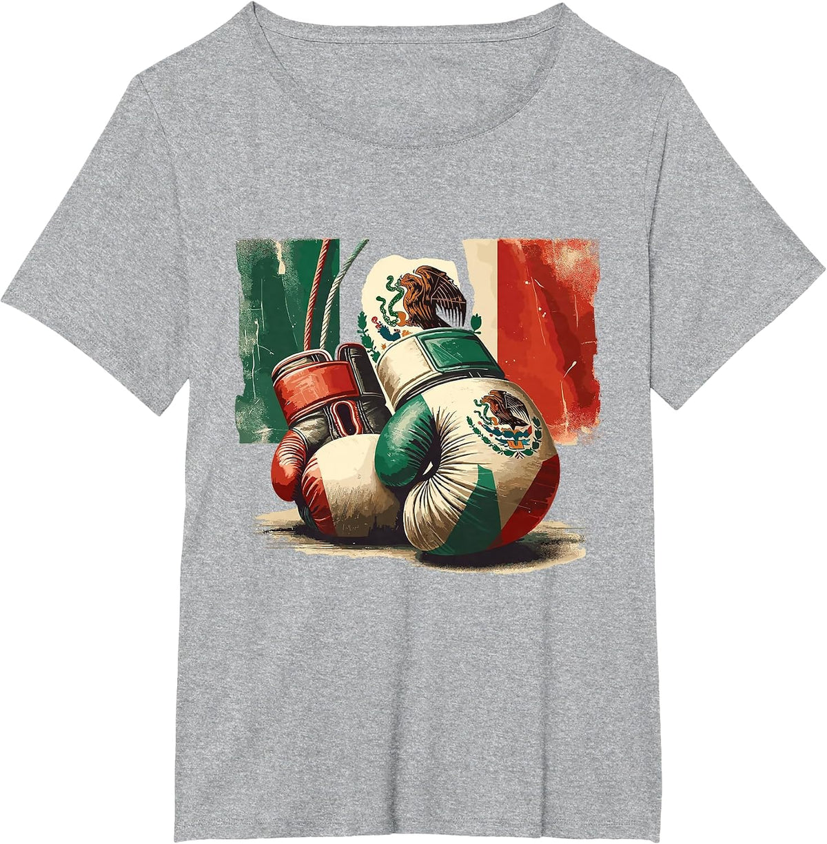 Boxing Mexico T-Shirt - Heather Grey