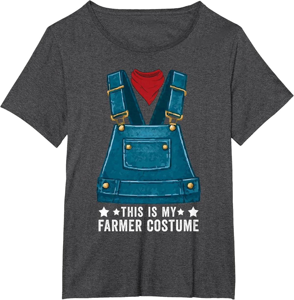 This is My Farmer Costume Halloween Funny Farm Farming T-Shirt - Dark Heather Grey