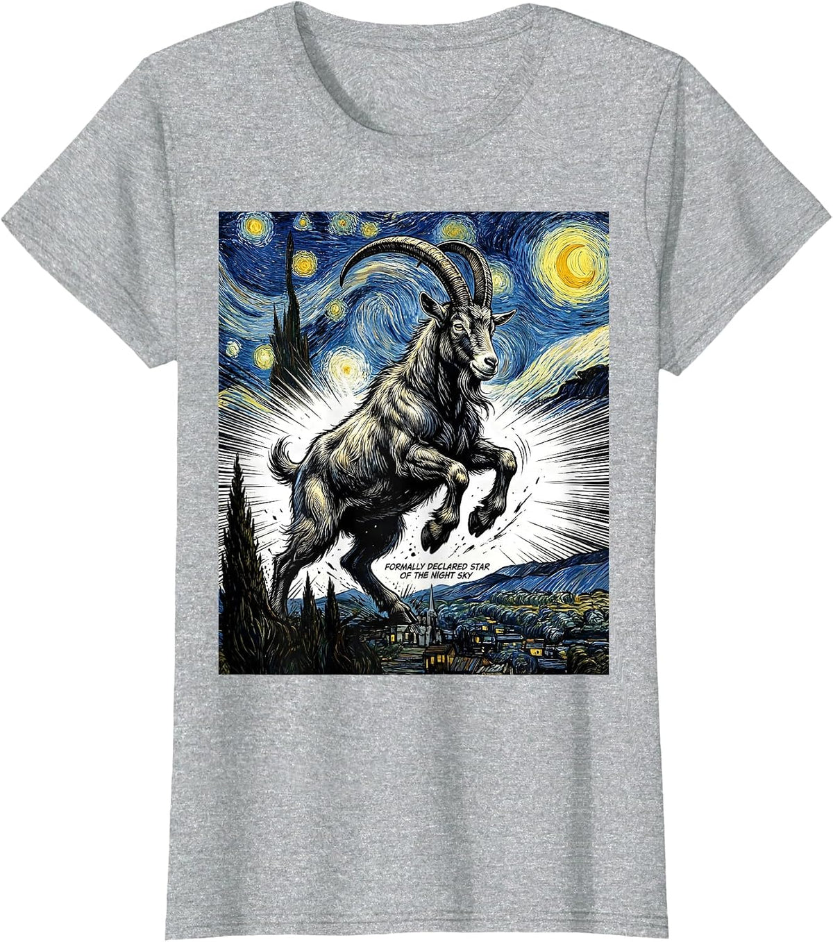 Formally Declared Star Of The Night Sky Funny T-Shirt - Heather Grey