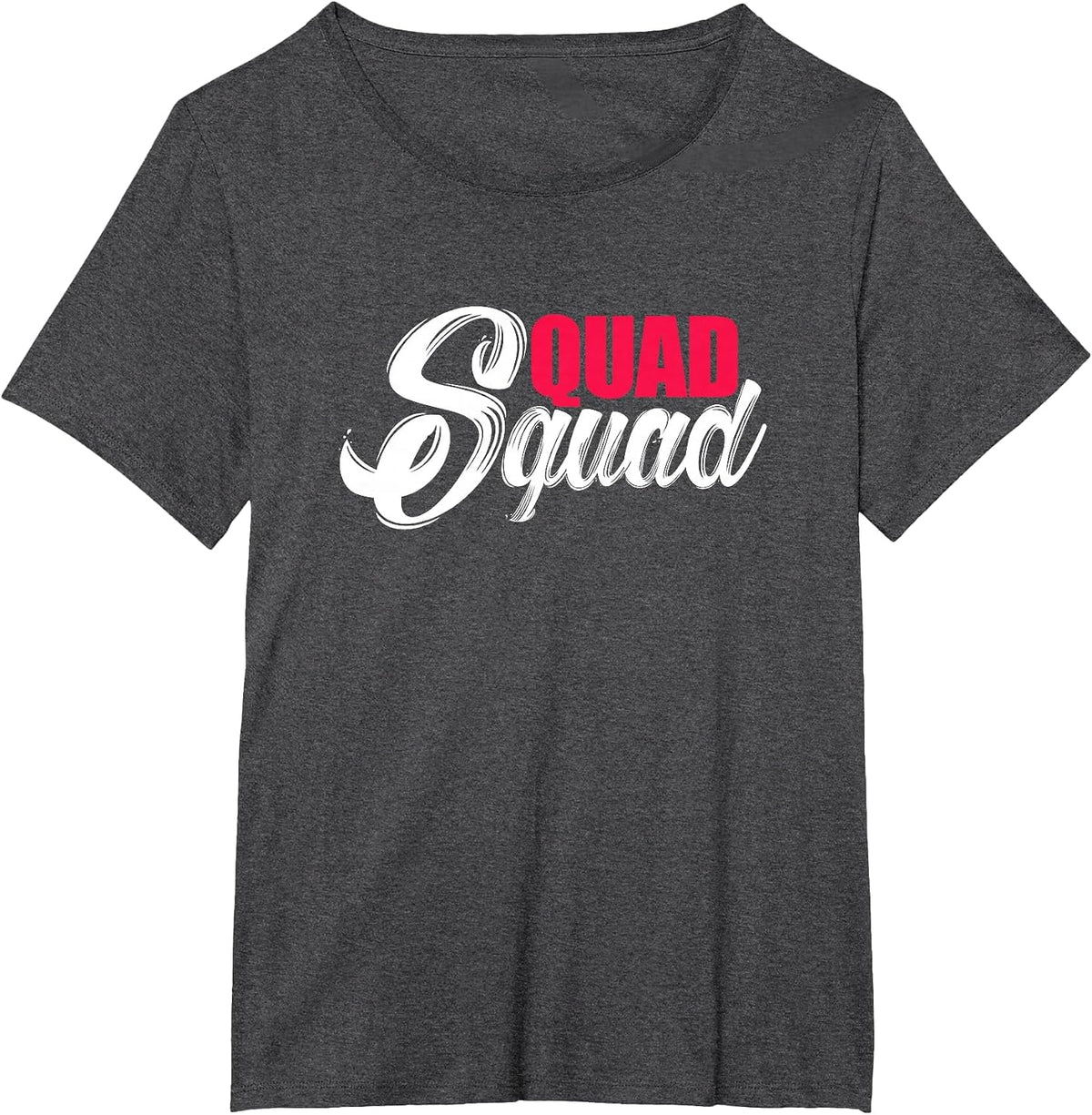 Quad Squad ATV Four Wheeler Biker T-Shirt - Dark Heather Grey