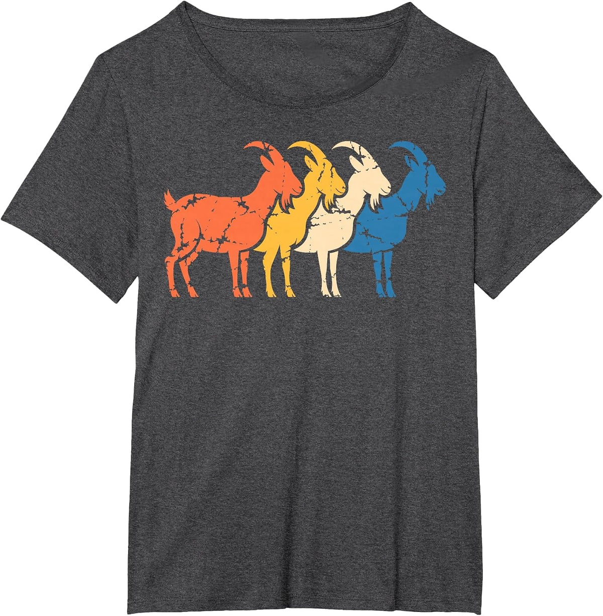 Goat Farmer Funny Goat T-Shirt - Dark Heather Grey
