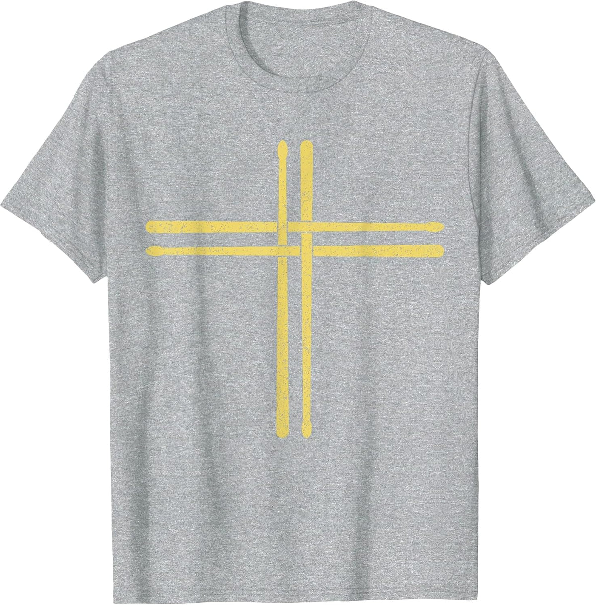 Religious Drummer T-Shirt - Heather Grey