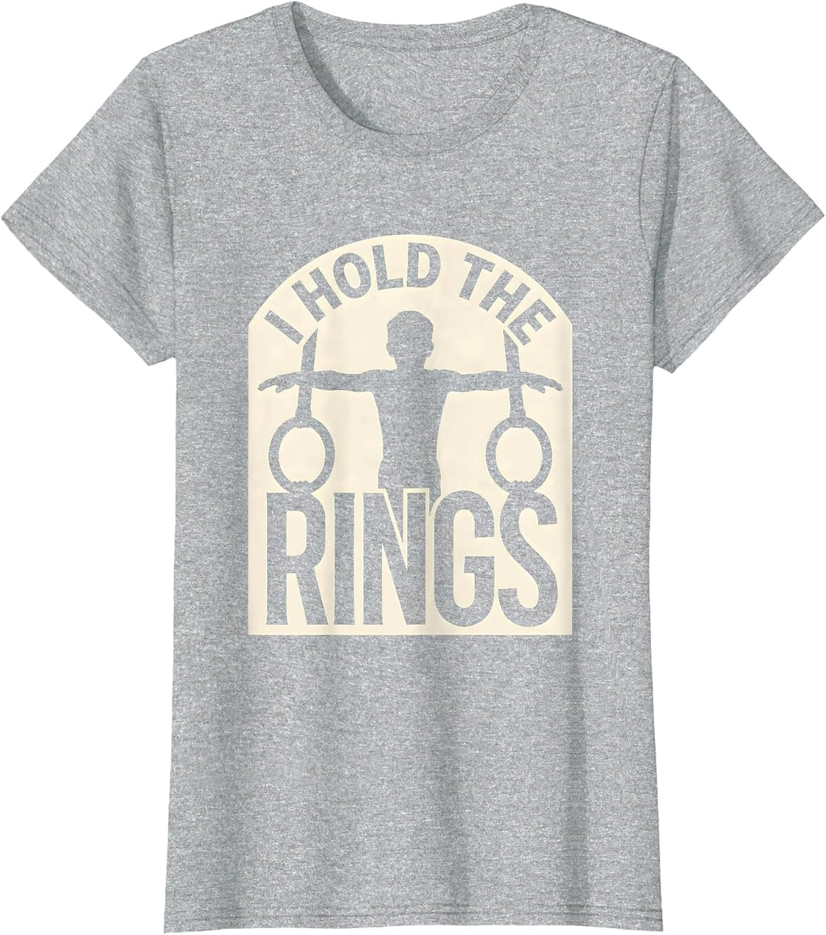 Women's I Hold The Rings Funny Gymnastics Gift Kids Youth Athlete T-Shirt - Heather Grey