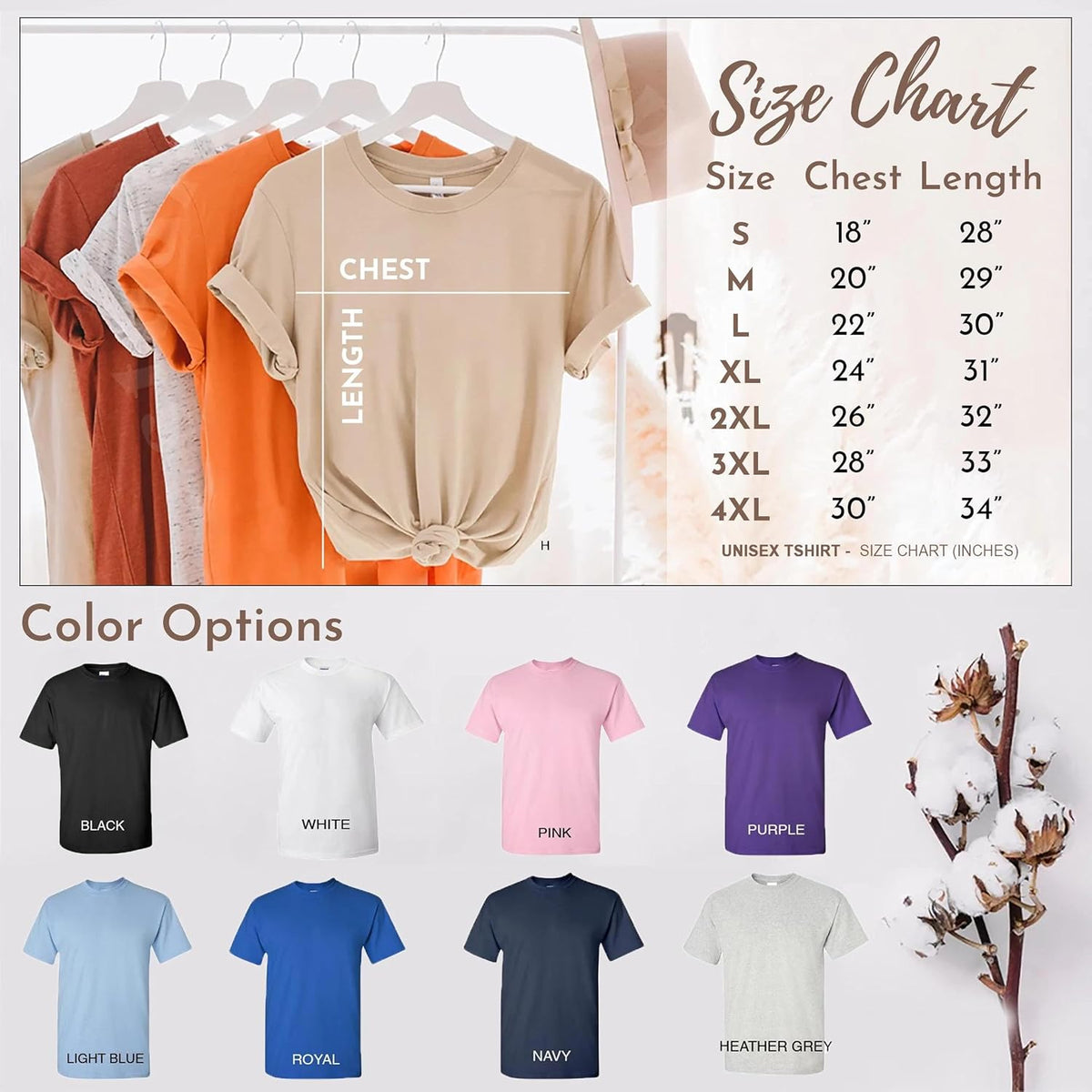 Personalized PCT Sweatshirt, Custom Patient Care Tech Shirt, Hospital Staff Gift, Gift for Healthcare Worker - size chart