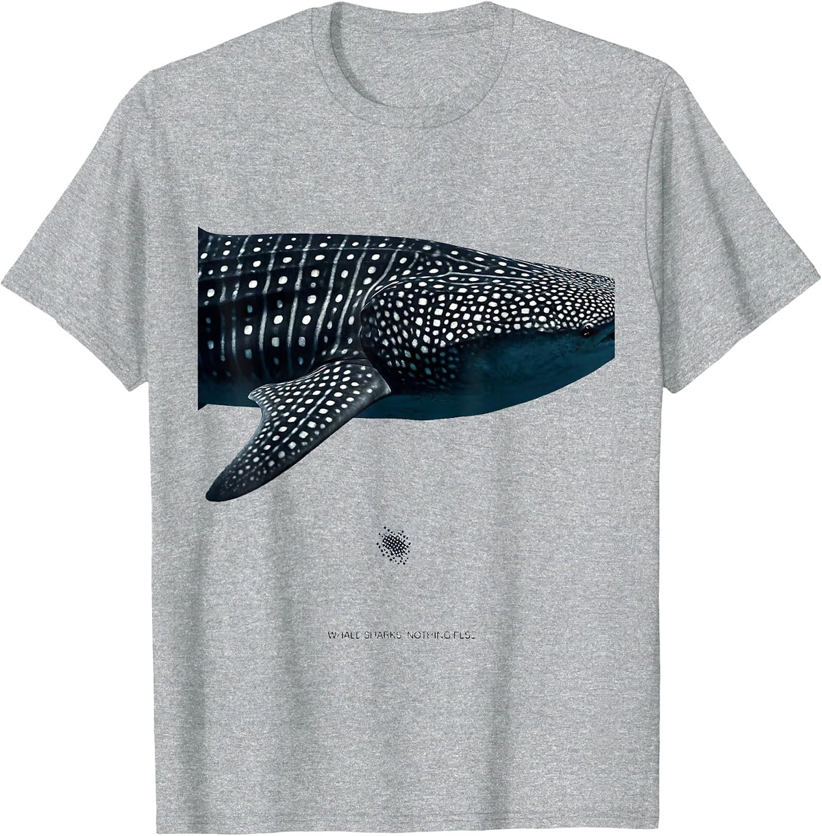 Men's Whale Sharks Nothing Else Animal Skin Pattern Marine T-Shirt - Heather Grey
