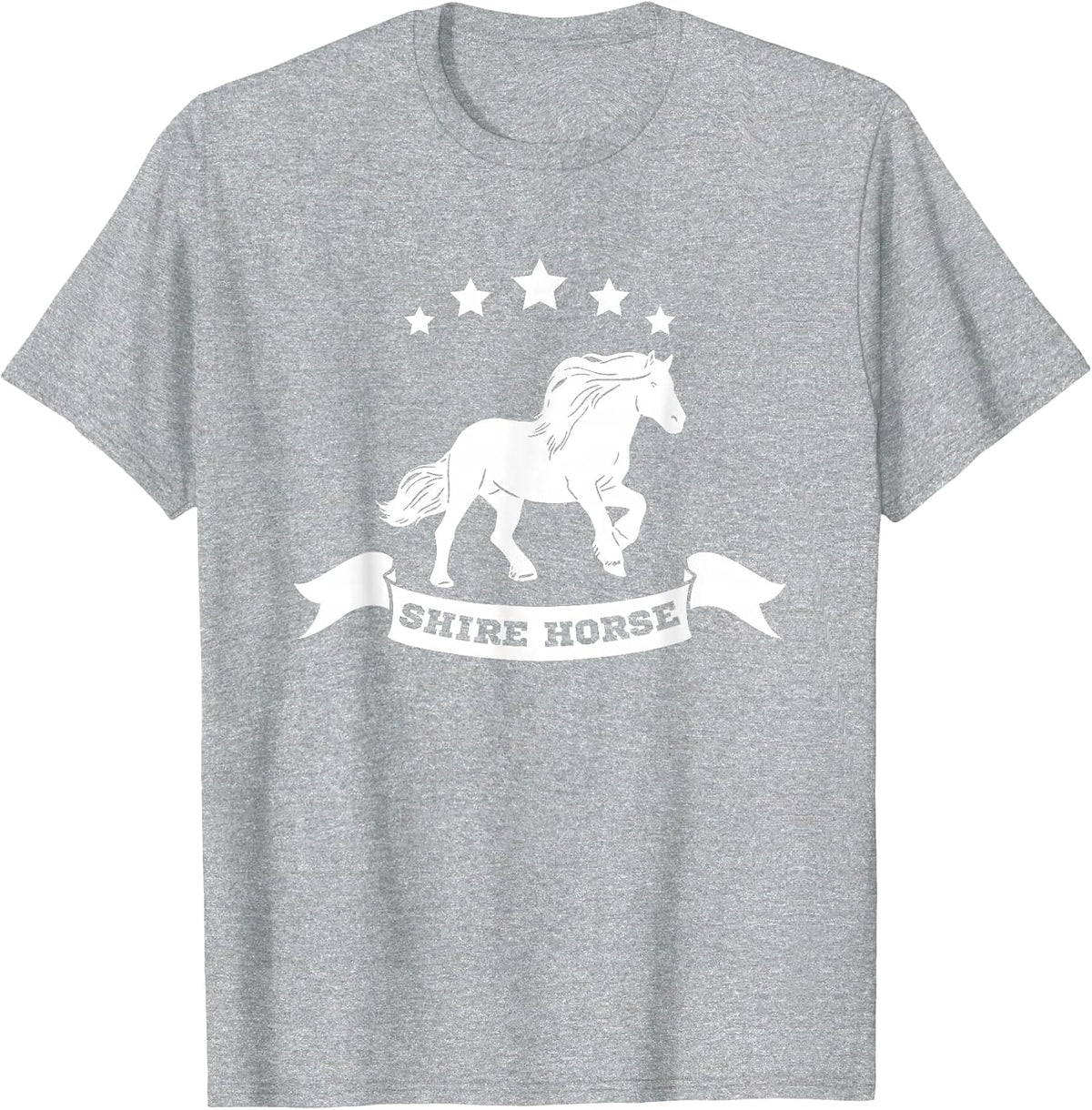 Shire Horse Girls Sayings Rider T-Shirt - Heather Grey
