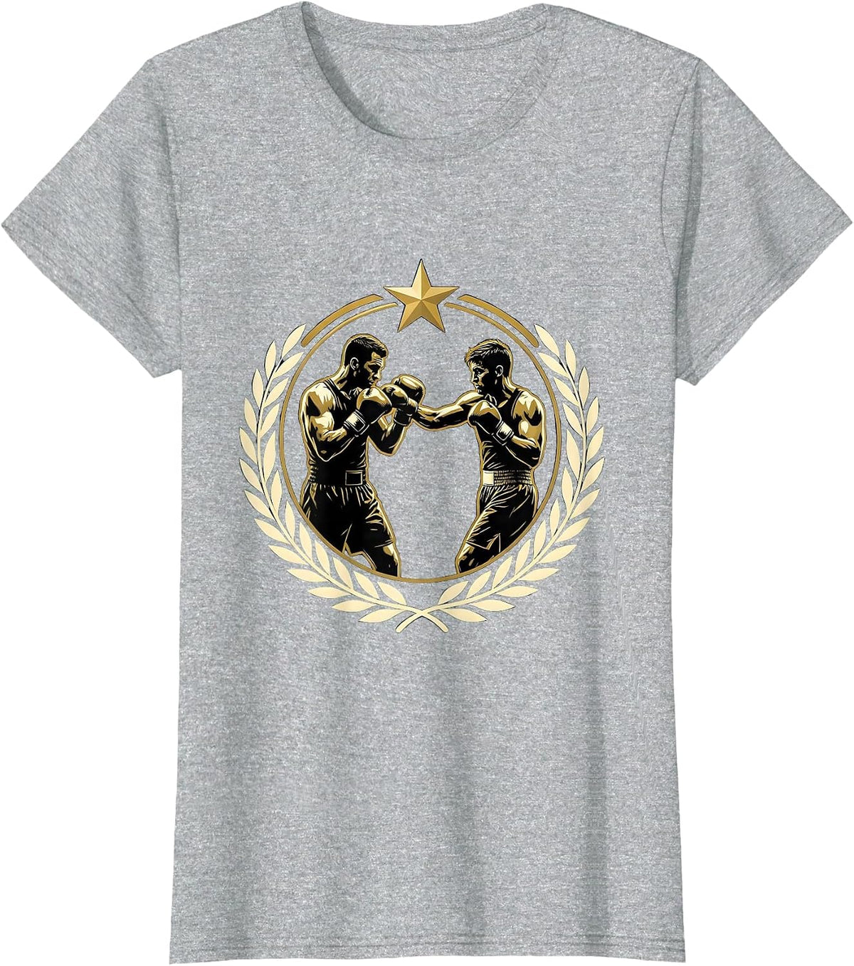 Boxing Trainer Holding Pads Sparring Graphic T-Shirt - Heather Grey