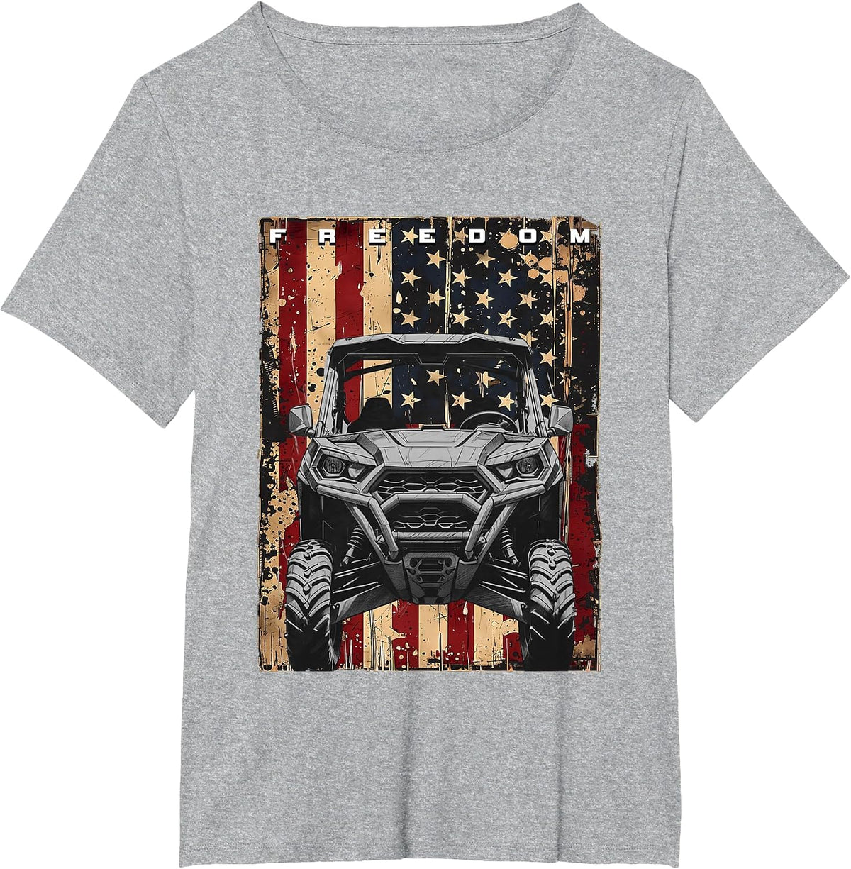 Off Road Quad ATV T-Shirt - Heather Grey