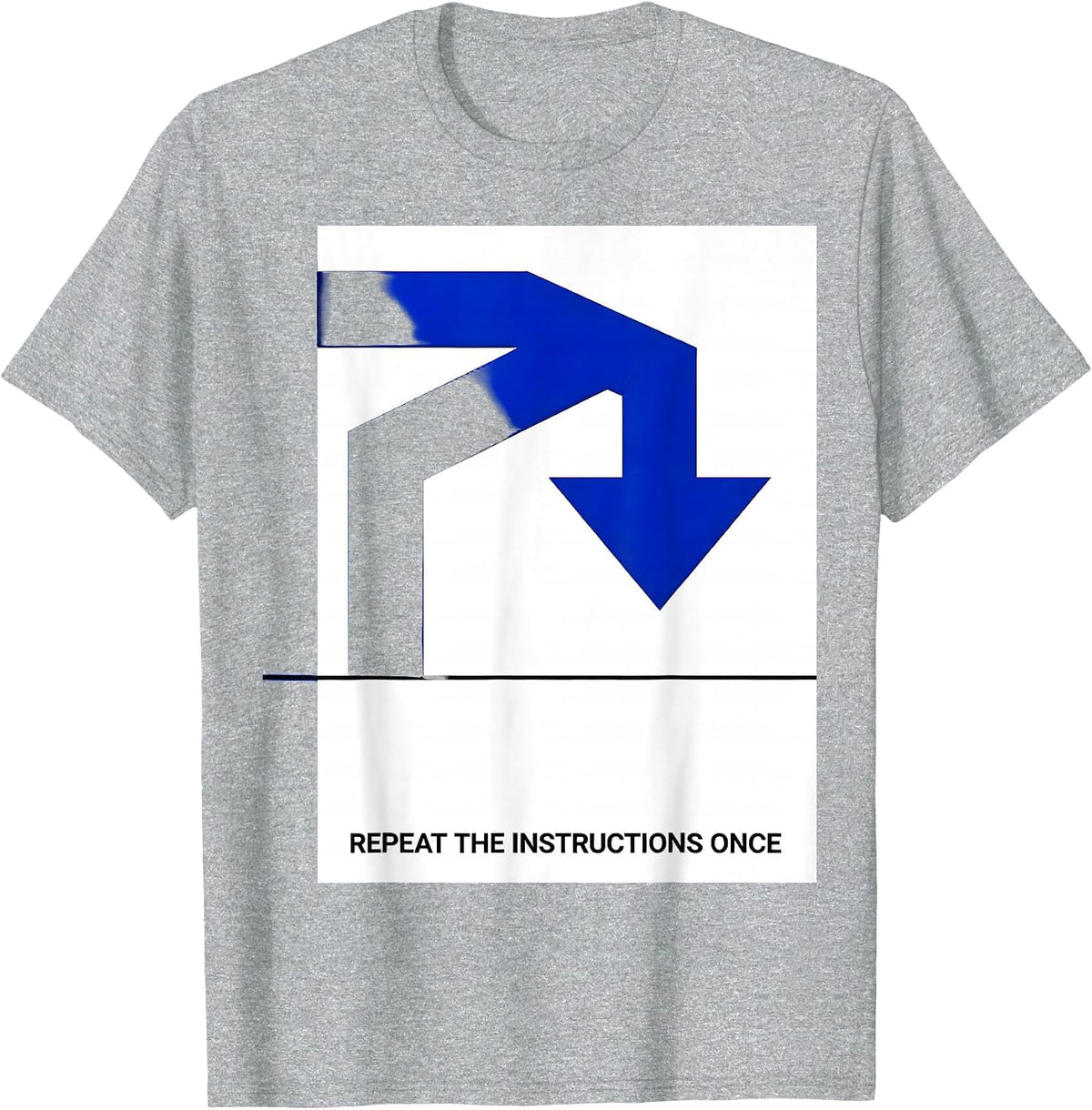 Men's Repeat The Instructions Once Neurodivergent Autism ADHD T-Shirt - Heather Grey