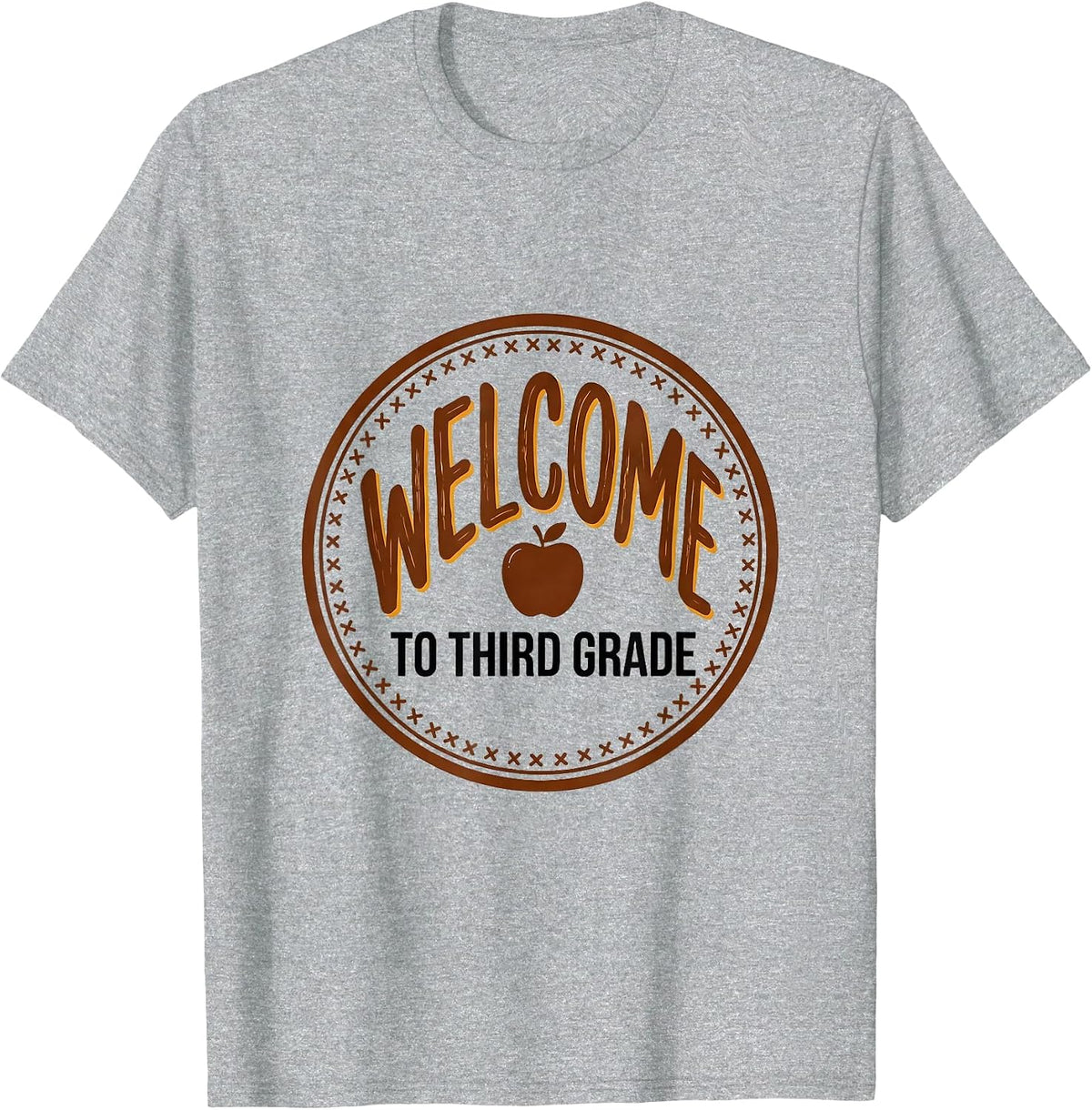 Men's Welcome To Third Grade Cute Teacher Back To School Gift T-Shirt - Heather Grey