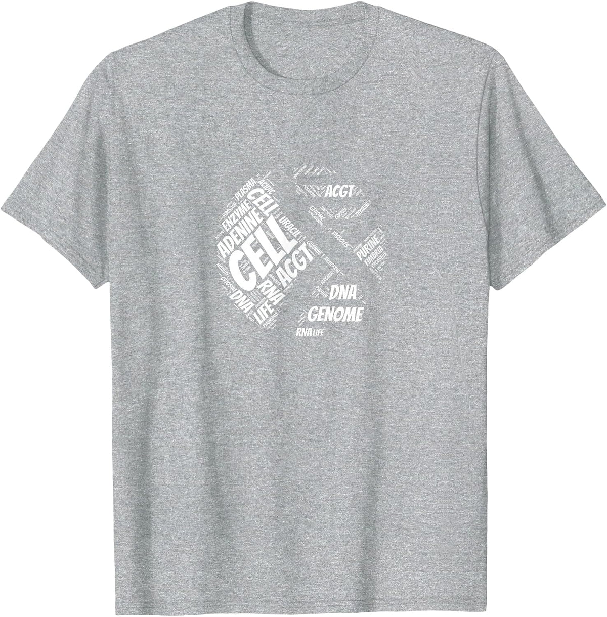 Double Helix DNA - Biology Science T-Shirt T-Shirt - Heather Grey
