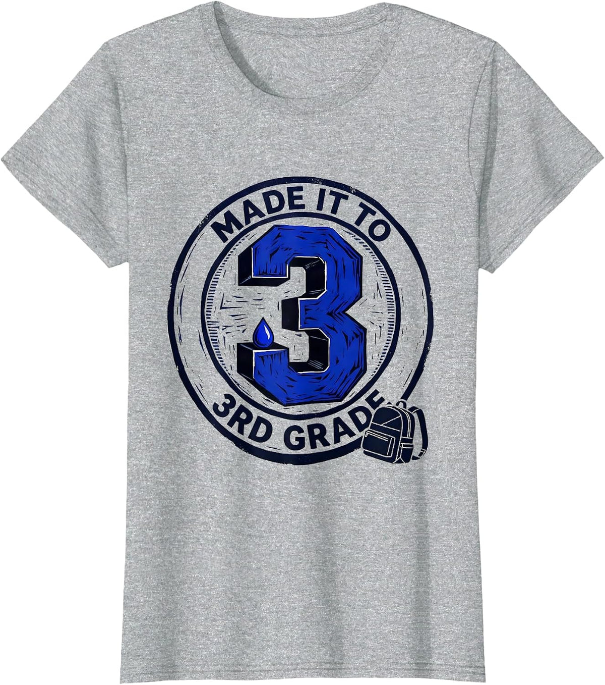 Made It To 3rd Grade Groovy Back To School Third Grade T-Shirt - Heather Grey