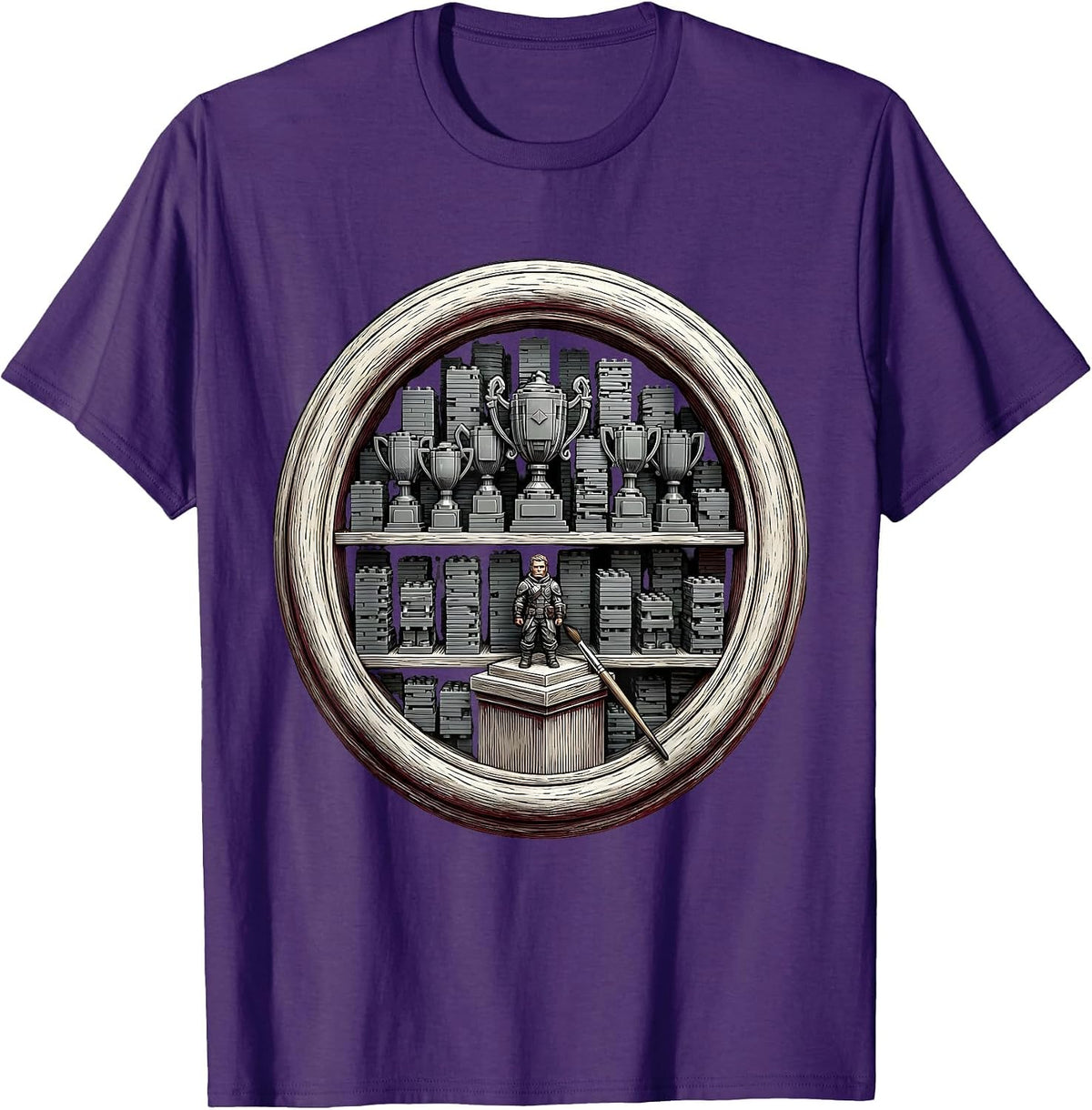Sealed Miniature Shelf Display Hobbyist Painter Pride T-Shirt - Purple