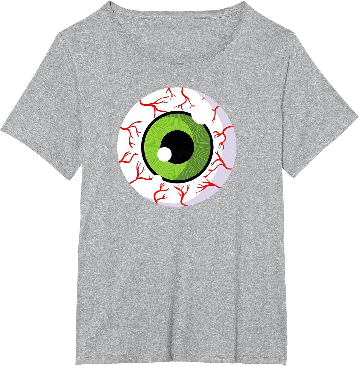 Halloween Eyeball Spooky Scary Eyeball T-Shirt - Heather Grey