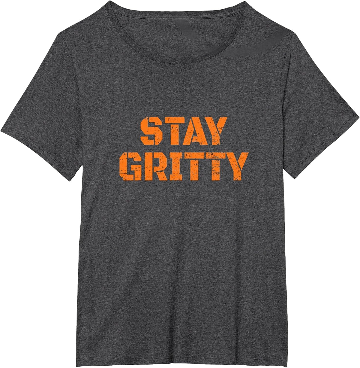 Stay Gritty Funny Ice Hockey Philly Vintage T-Shirt - Dark Heather Grey