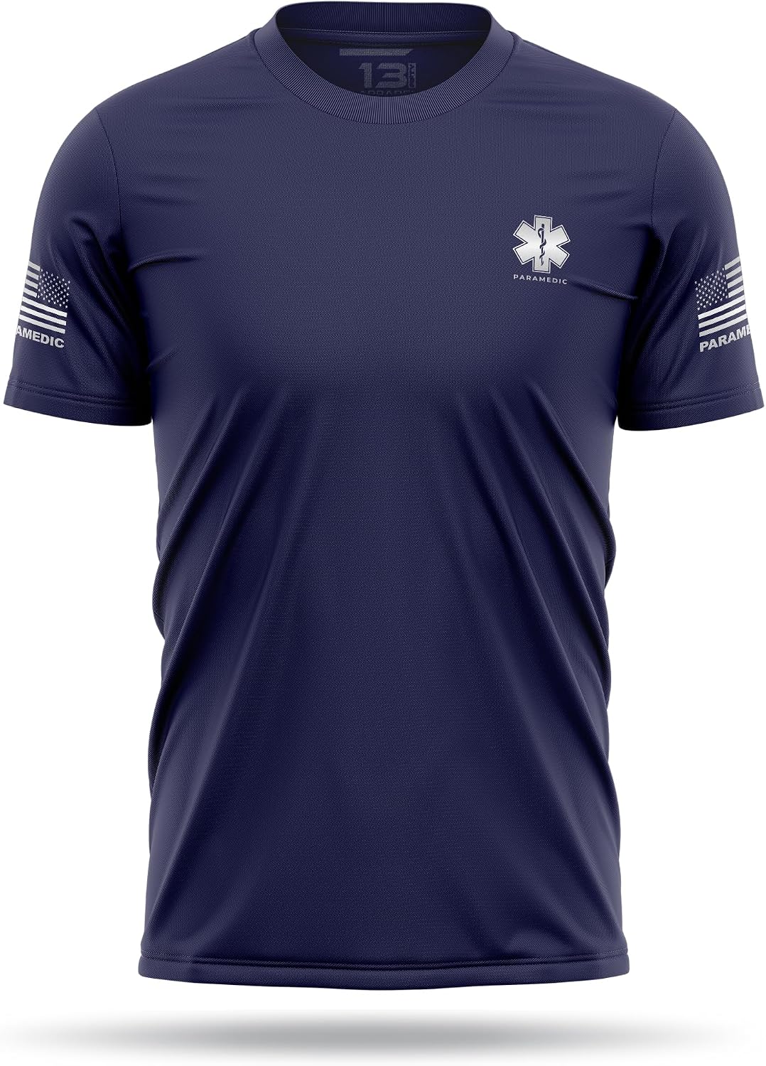 13Fifty Paramedic Training Reflective Utility Tee - Navy & Reflective