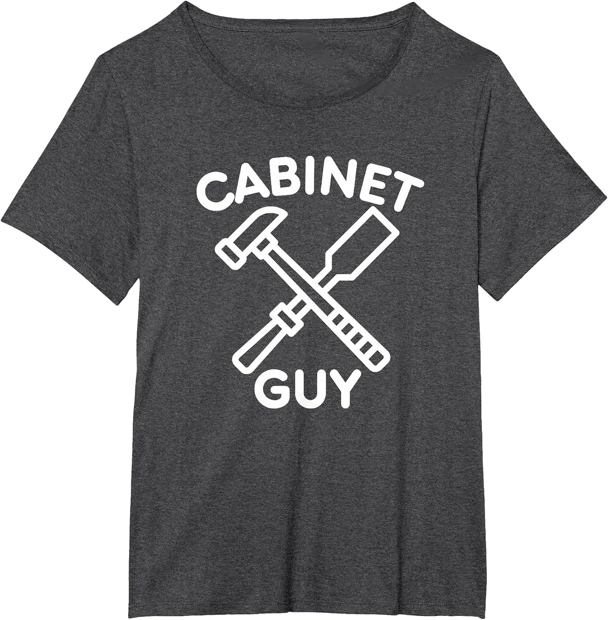 Handyman Cabinet Guy Craftsman DIY Carpenter Builder Tools T-Shirt - Dark Heather Grey