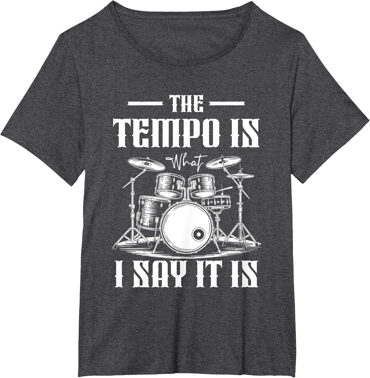 Music Instrument T-Shirt - Dark Heather Grey