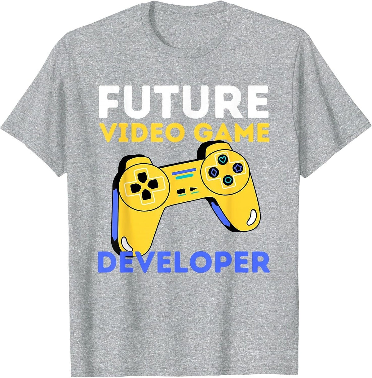 Future Video Game Developer - Game Designer & Programmer T-Shirt - Heather Grey