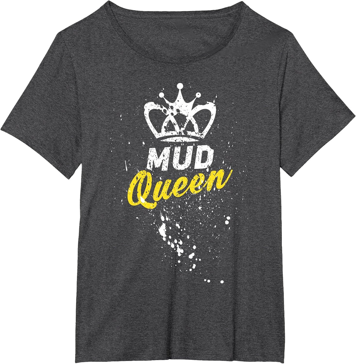 Mud Queen Funny Accessories for Men Women ATV 4-Wheeler Quad T-Shirt - Dark Heather Grey