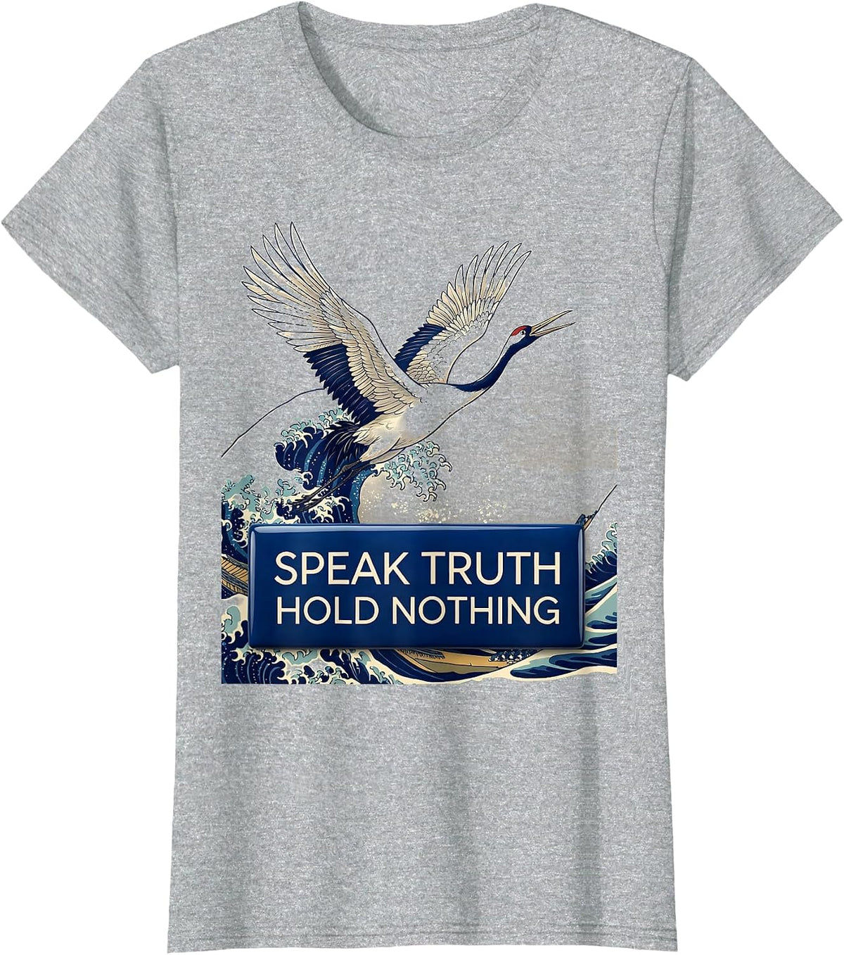 Speak Truth Hold Nothing Free Speech Design T-Shirt - Heather Grey