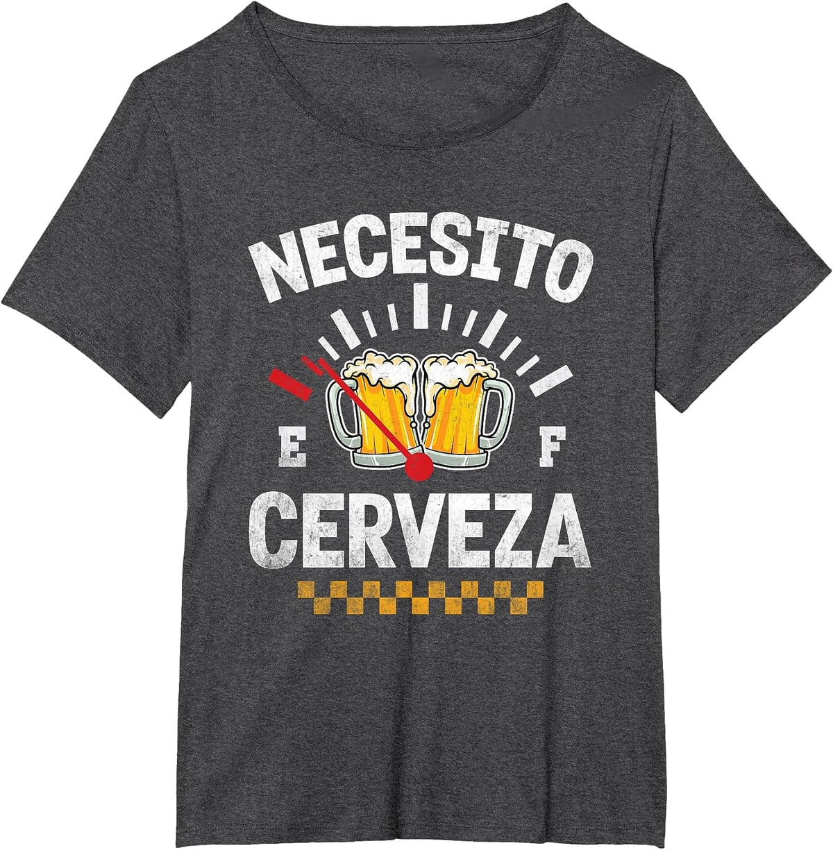 Necesito Cerveza Funny Beer Drinking Lovers Beers Men Women T-Shirt - Dark Heather Grey