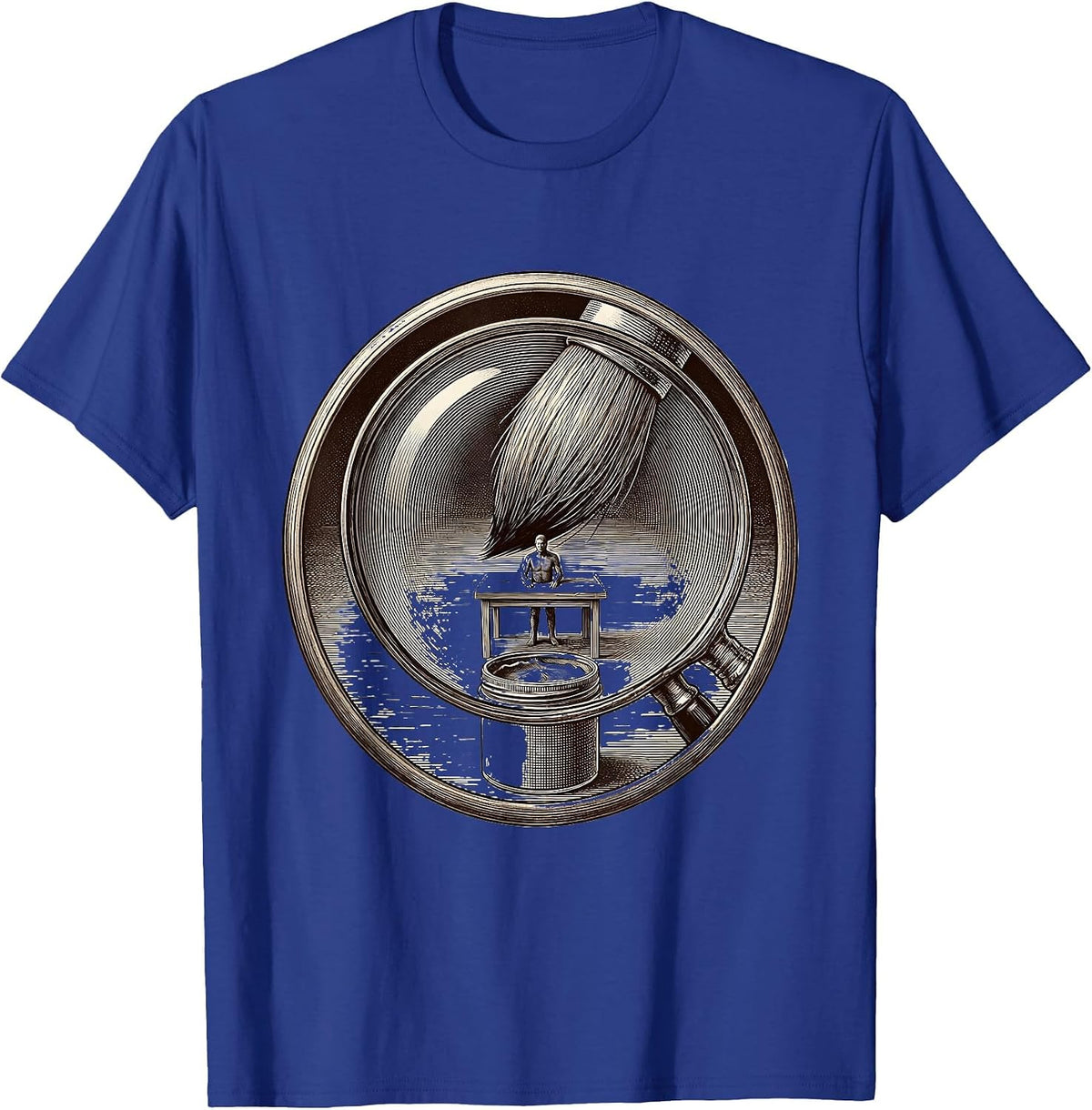 Men's Artistic Miniature Painter Hobbyist Gift Humor T-Shirt - Royal Blue