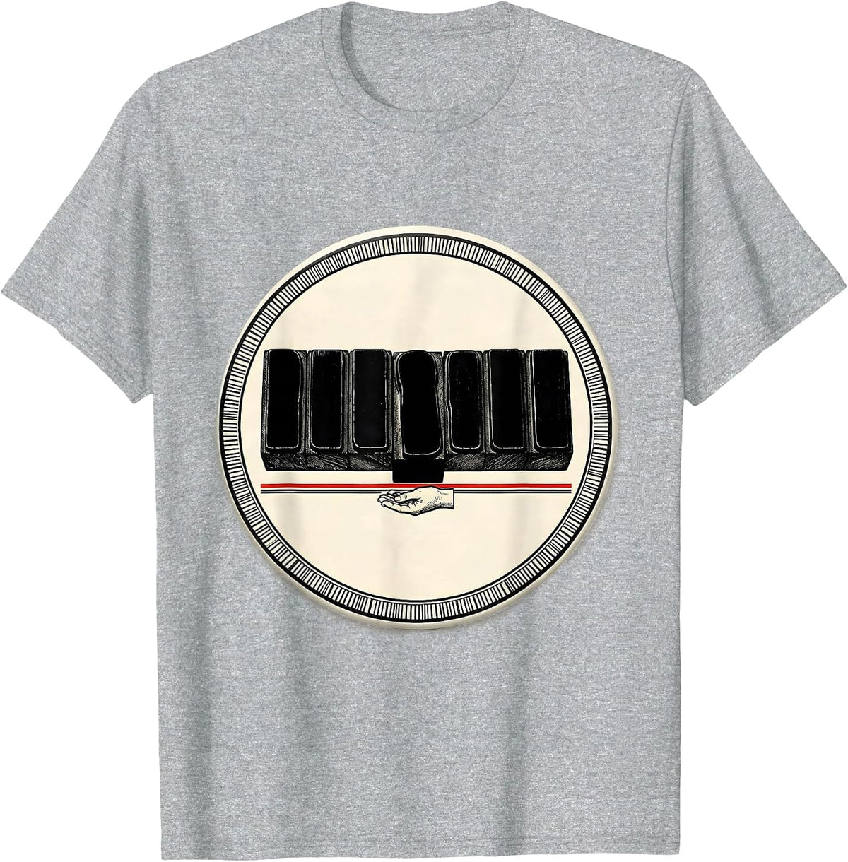 Men's Abstract Dyslexia Awareness Badge T-Shirt - Heather Grey