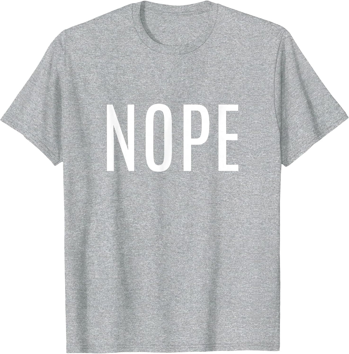 Nope T-Shirt - Heather Grey