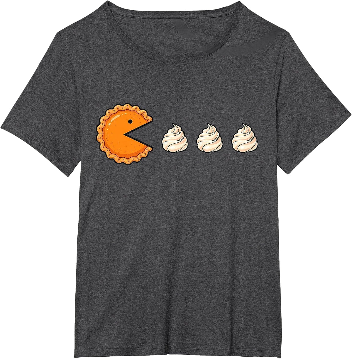 Pumpkin Pie Gamer Thanksgiving Gaming Men Women Kids Boys T-Shirt - Dark Heather Grey