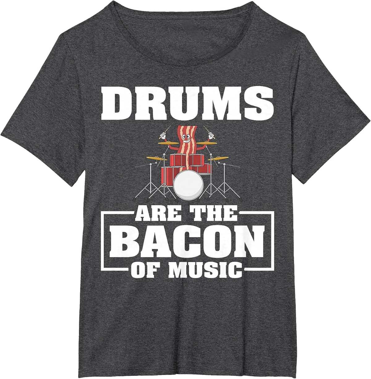 Cool Drums Design for Men Women Music Drumming Drum Drummer T-Shirt - Dark Heather Grey