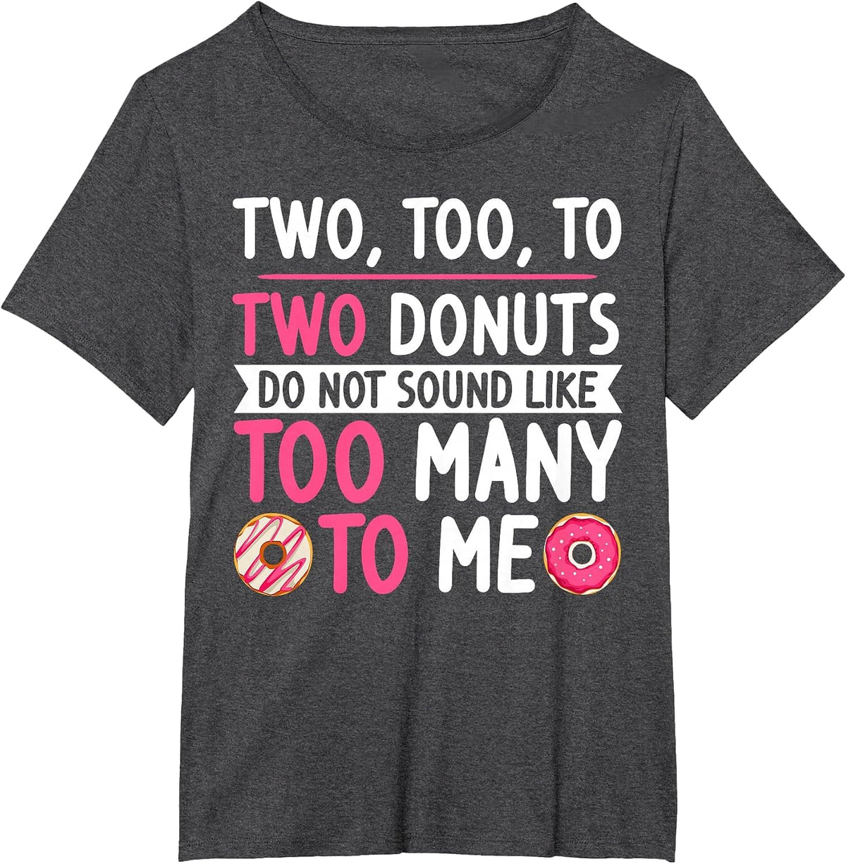 English Teacher Outfit Donut Graphic English Grammar Lessons T-Shirt - Dark Heather Grey
