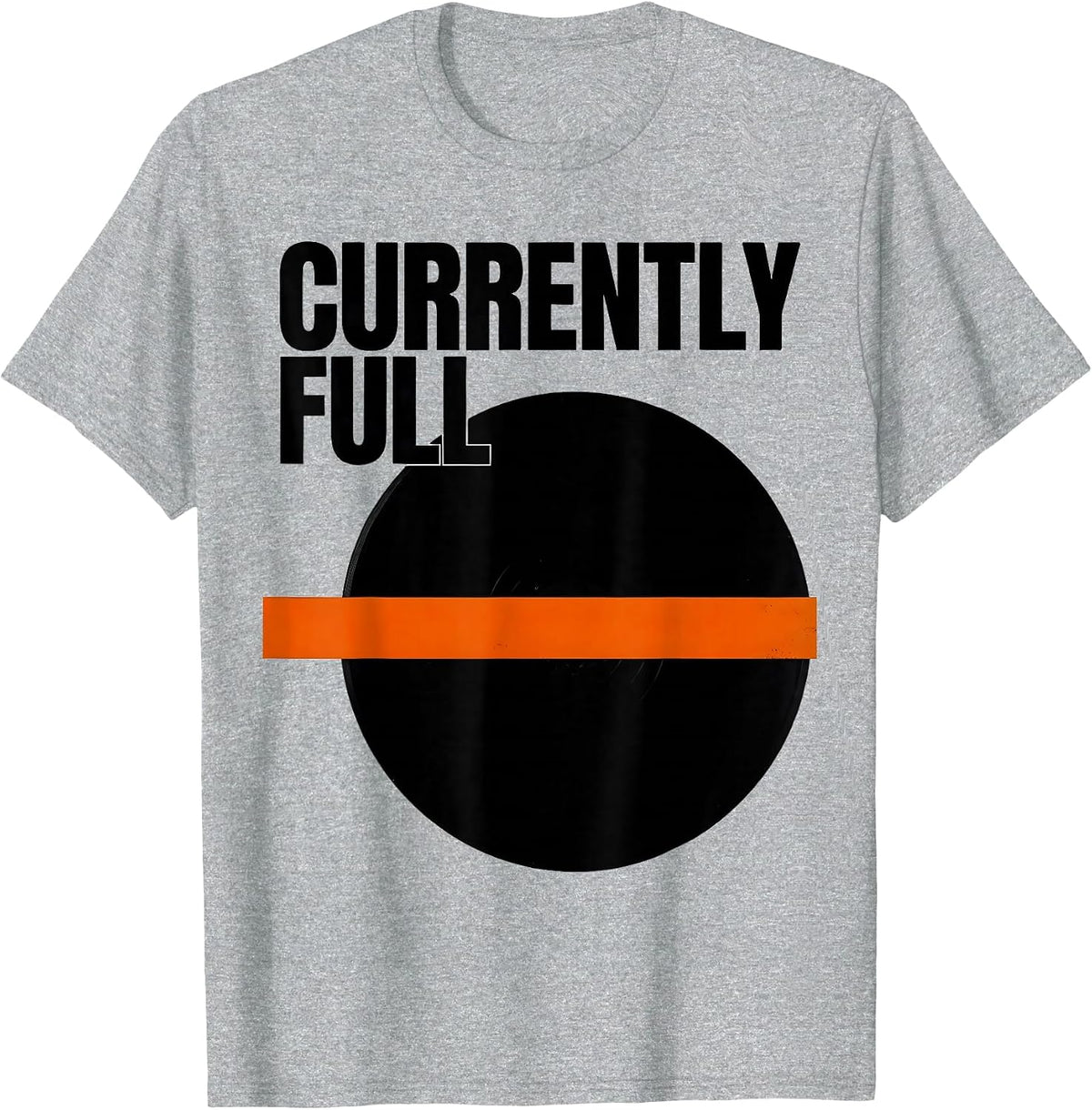 Men's Currently Full Brutalist Lunar Cycle Astronomy Astrology T-Shirt - Heather Grey