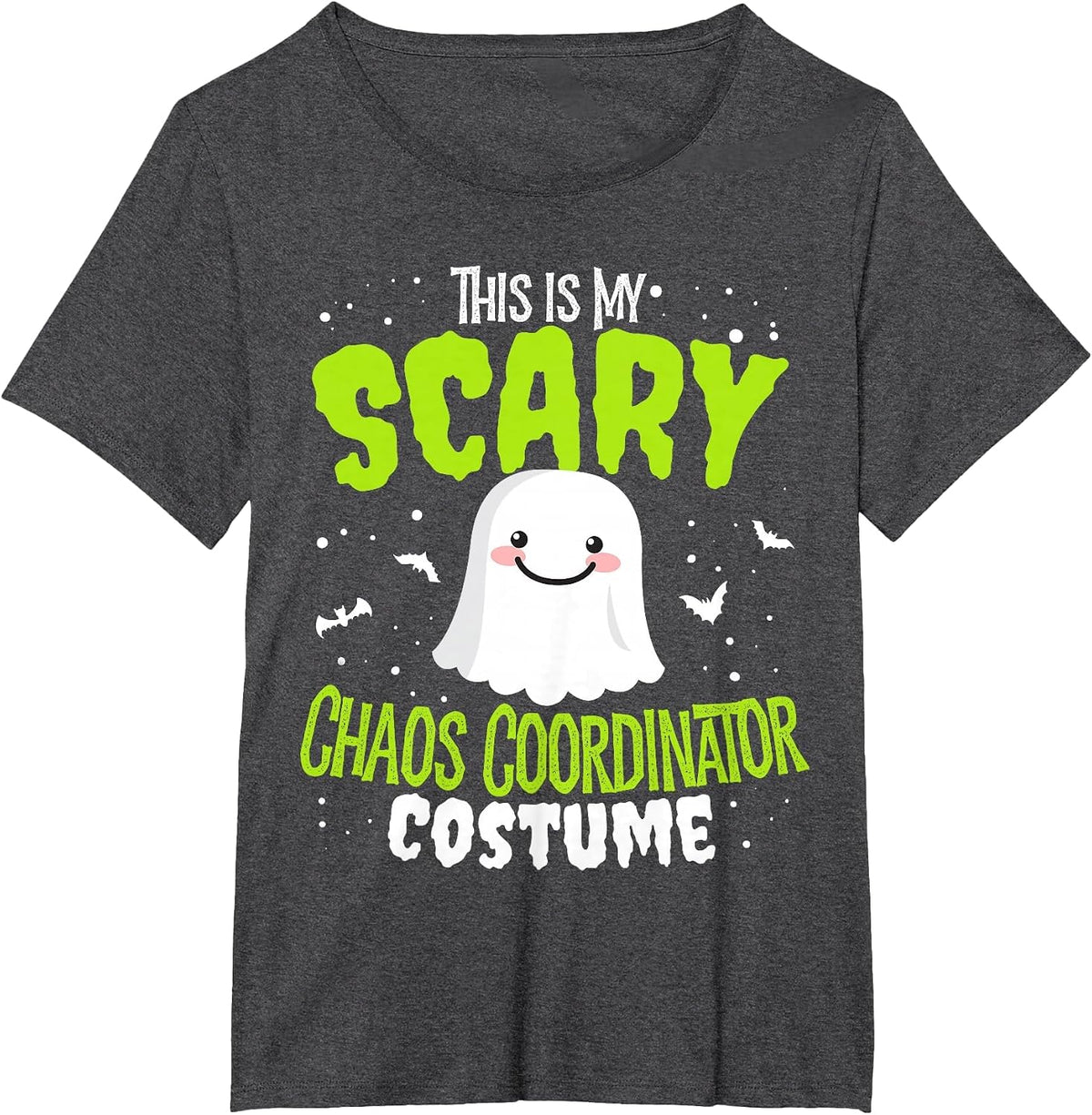Funny Halloween This is My Scary Chaos Coordinator Custome T-Shirt - Dark Heather Grey
