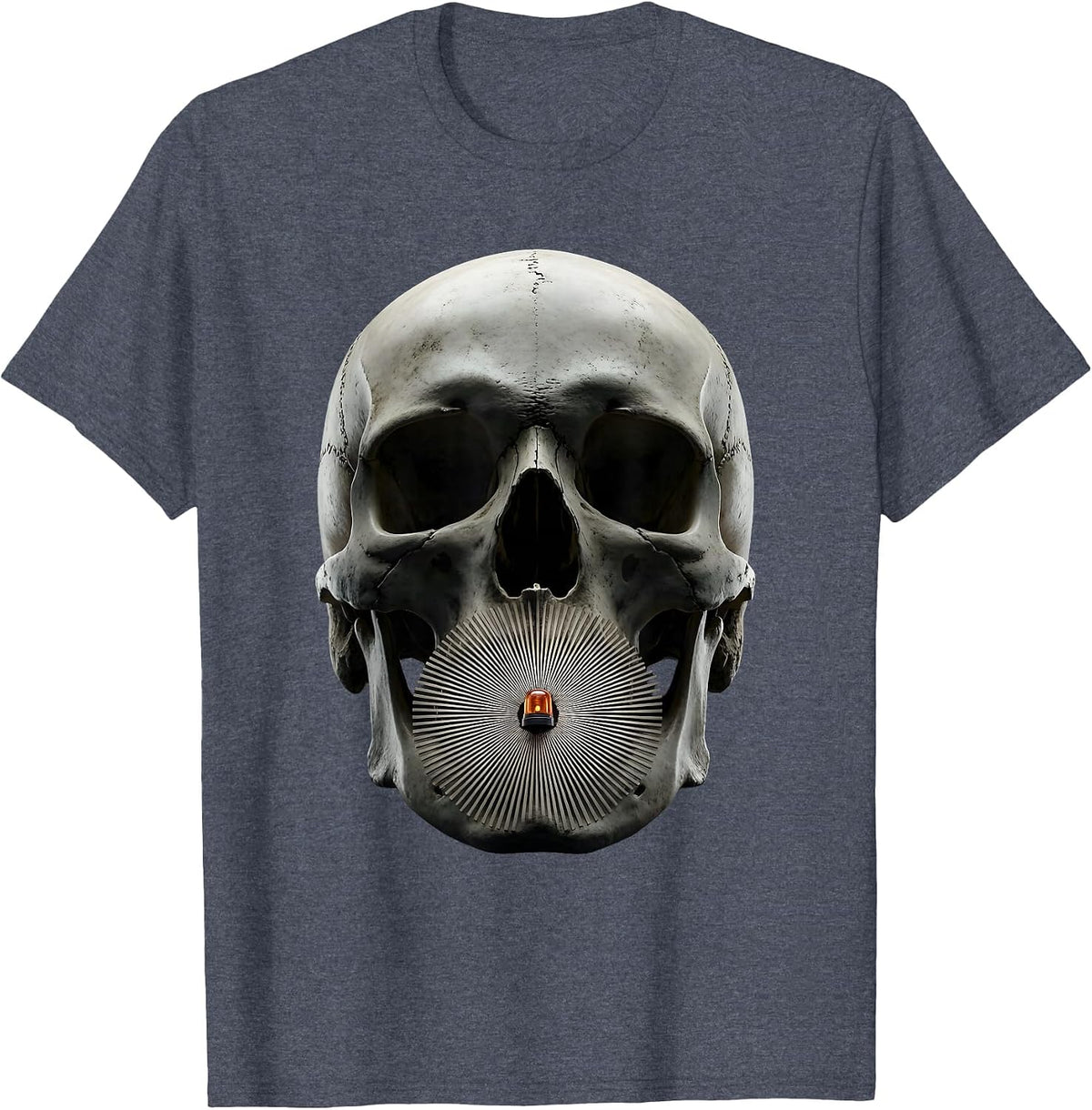 Responder Helmet Noise Halo Funny First Responder Gift T-Shirt - Heather Blue