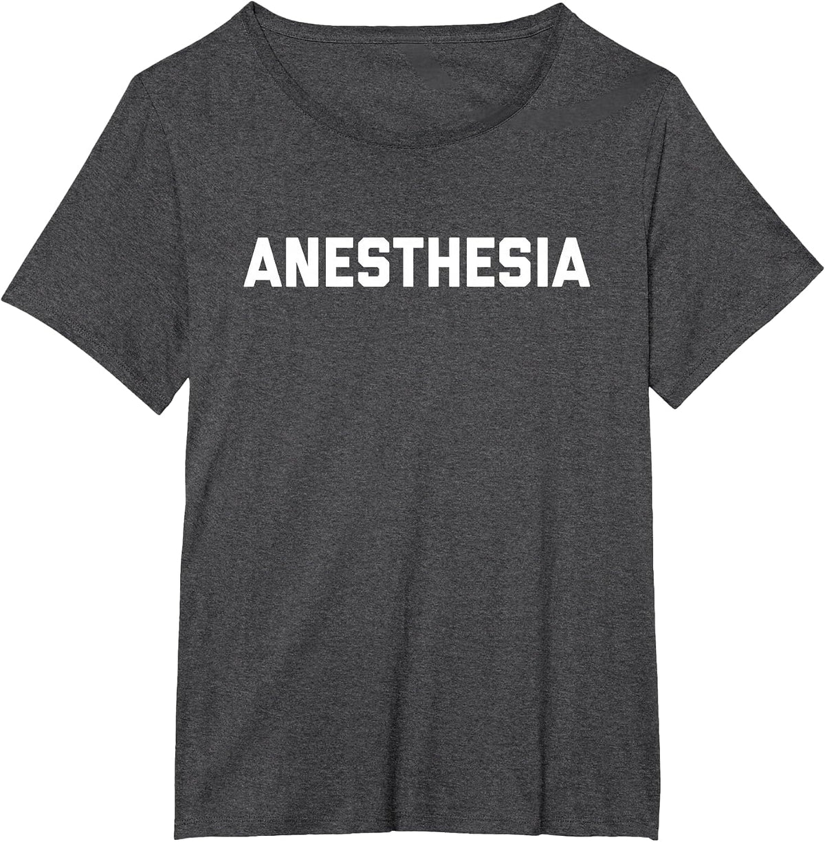 Dark Anesthesia Medical Specialty Design T-Shirt - Dark Heather Grey