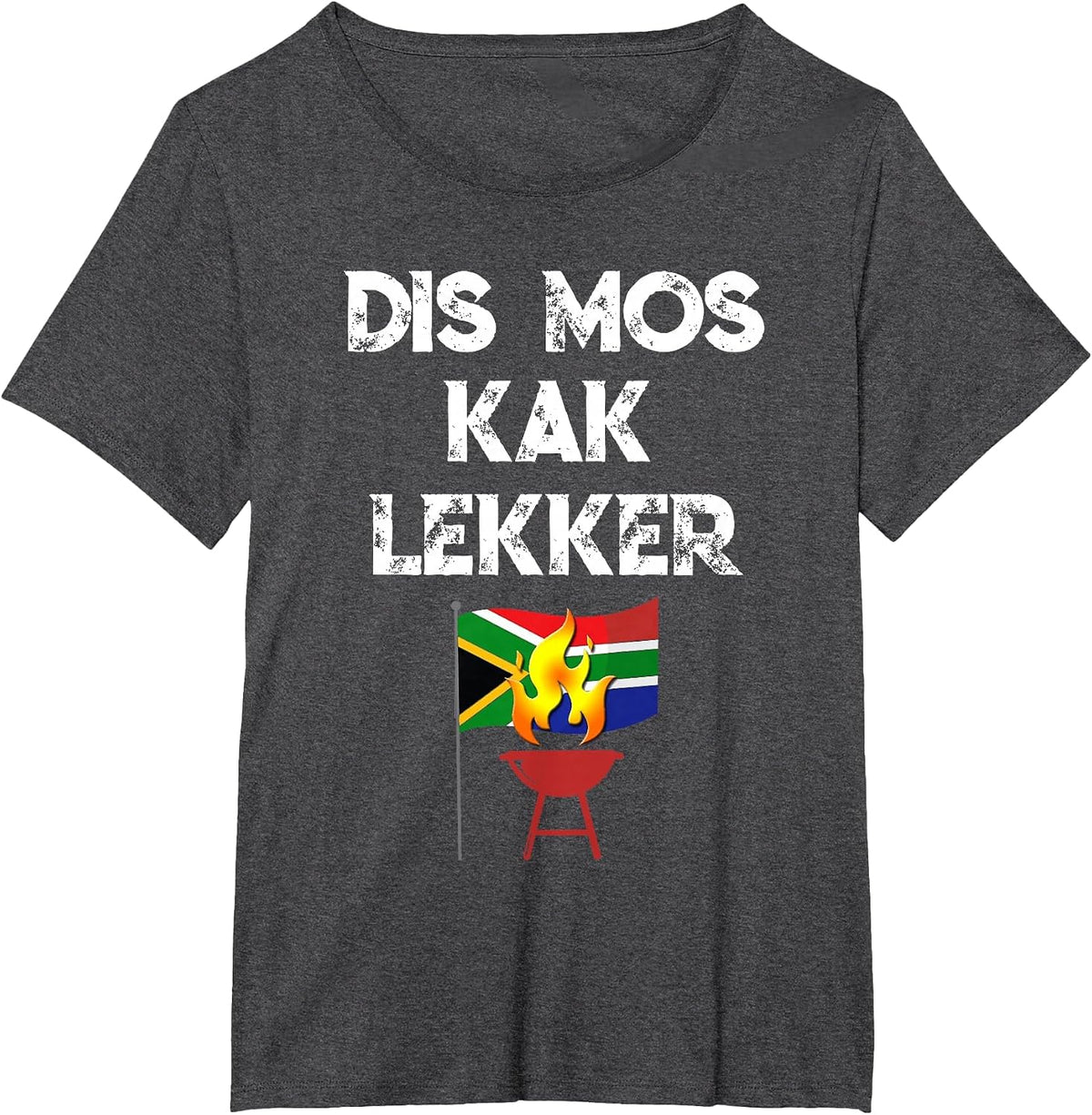South African dis mos kak lekker Afrikaans Funny Rugby Best T-Shirt - Dark Heather Grey
