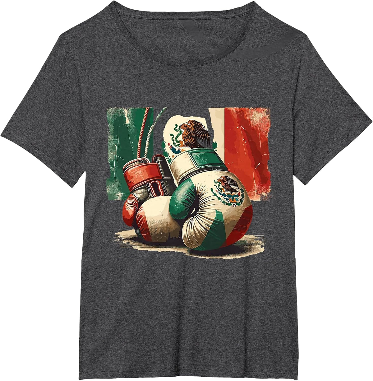 Boxing Mexico T-Shirt - Dark Heather Grey