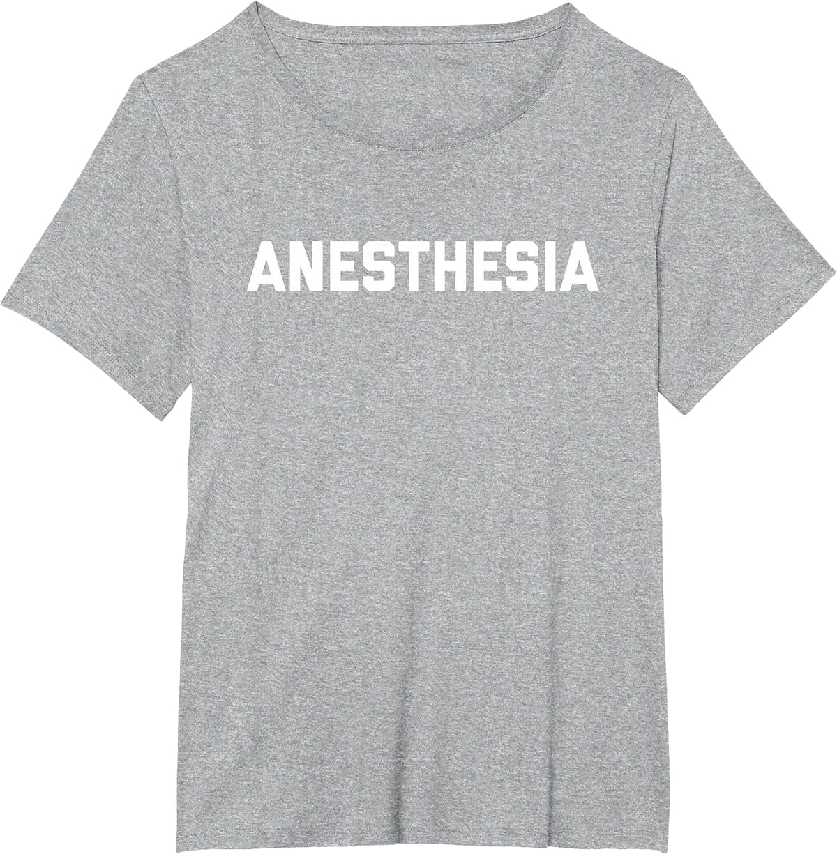 Dark Anesthesia Medical Specialty Design T-Shirt - Heather Grey
