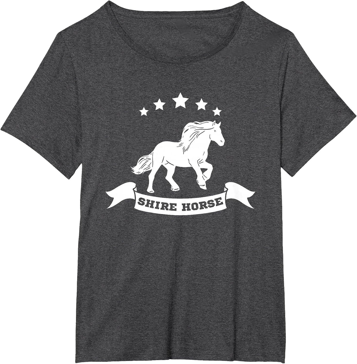 Shire Horse Girls Sayings Rider T-Shirt - Dark Heather Grey