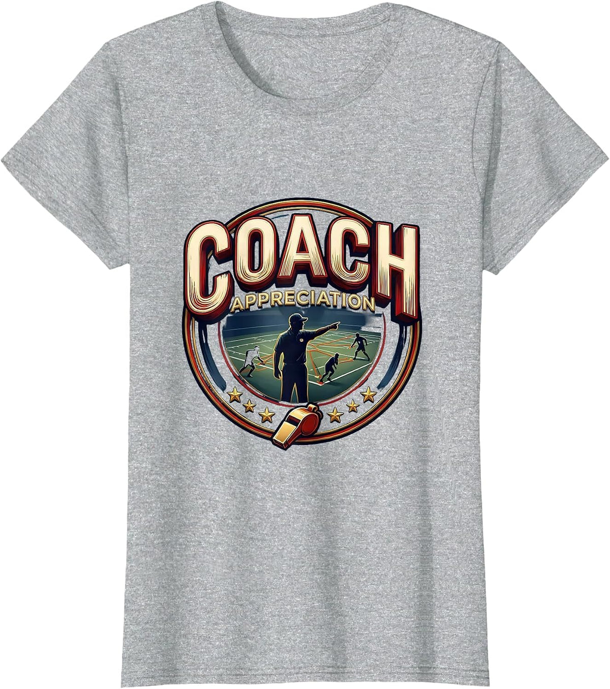 Women's Coach Guide Drill Diagram Sign Painter Sports Gift T-Shirt - Heather Grey