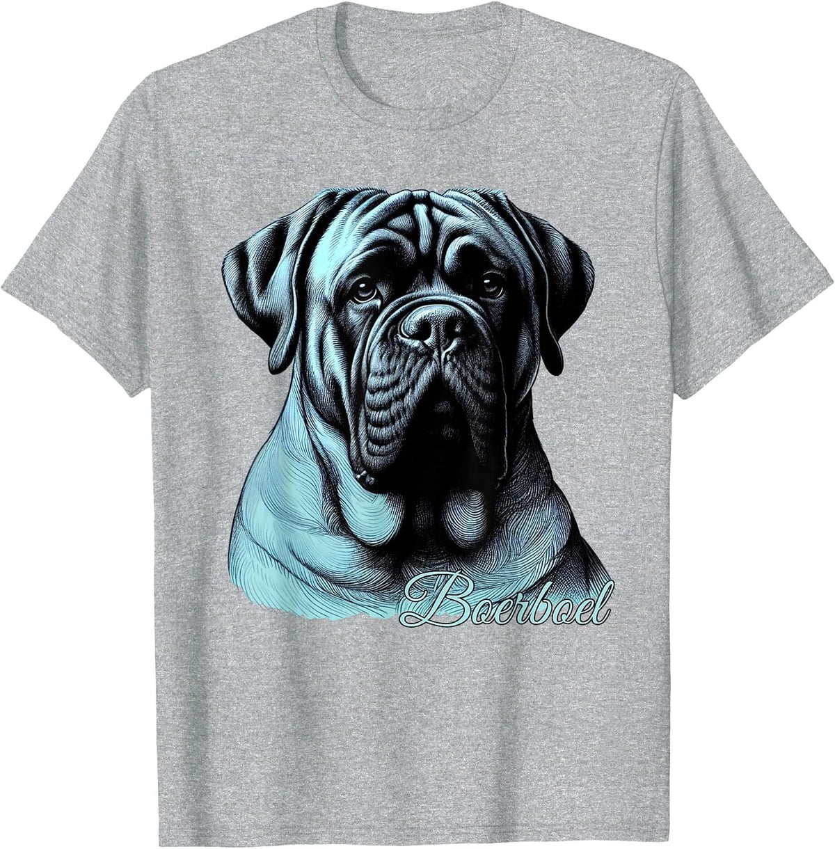 Boerboel Large Mastiff Dog Breed Owners Boerboel Dog Lovers T-Shirt - Heather Grey