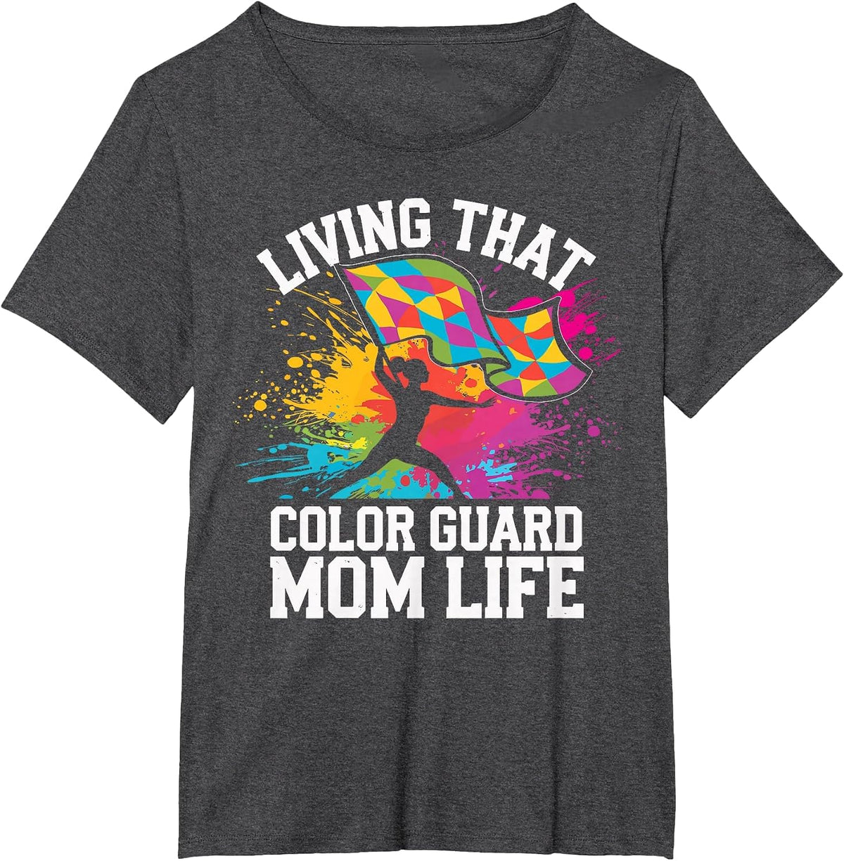 Color Guard Mom T-Shirt - Dark Heather Grey