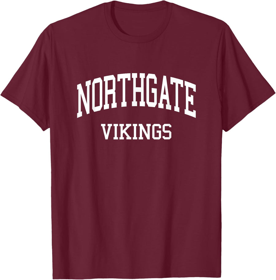 Northgate High School HS Newnan GA Retro Sports T-Shirt - Burgundy