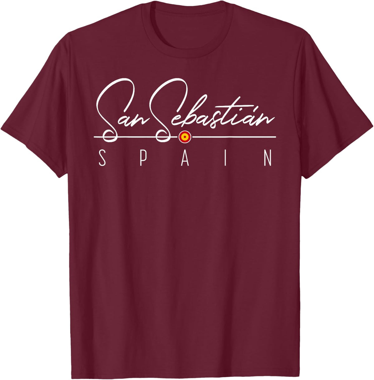 San Sebastian Spain Sweatshirt for Women & Men T-Shirt - Burgundy