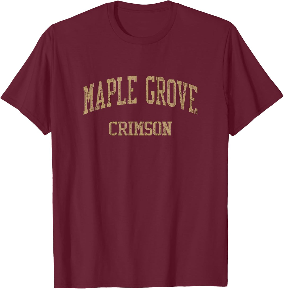 Maple Grove High School HS Maple Grove MN Vintage Sports T-Shirt - Burgundy