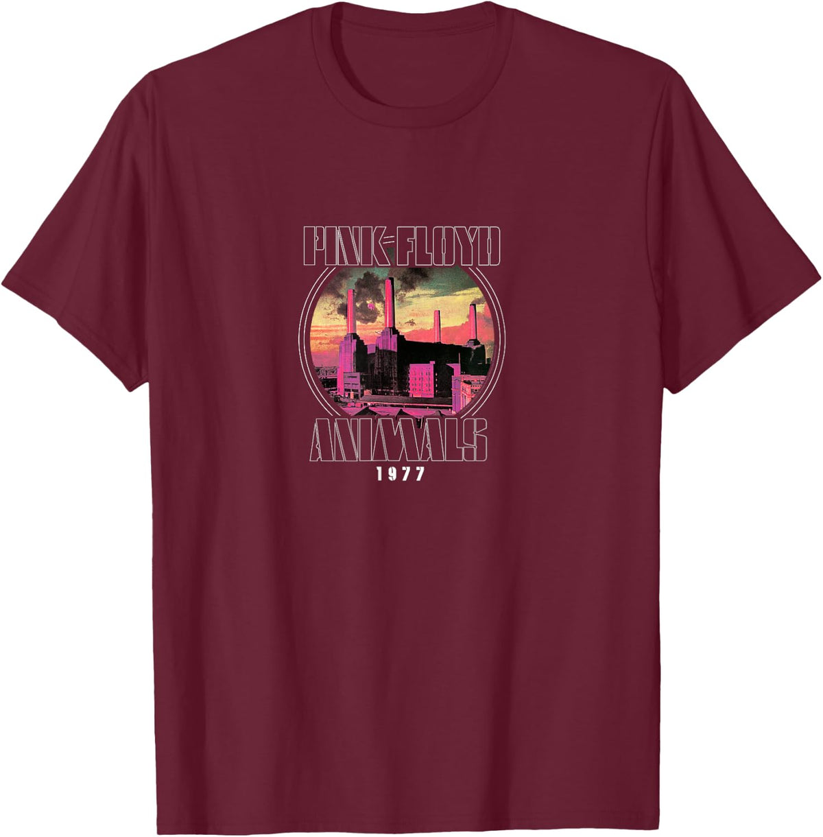 Pink Floyd - Animals 1977 T-Shirt - Burgundy