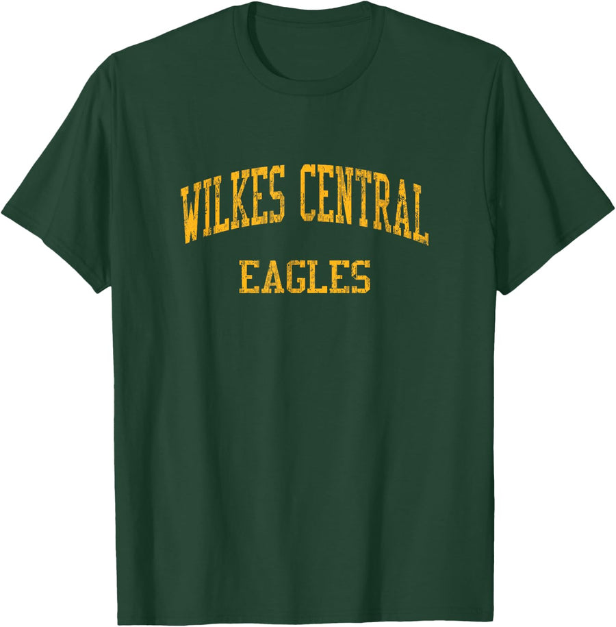 Wilkes Central High School HS Wilkesboro NC Vintage Sports T-Shirt - Dark Green