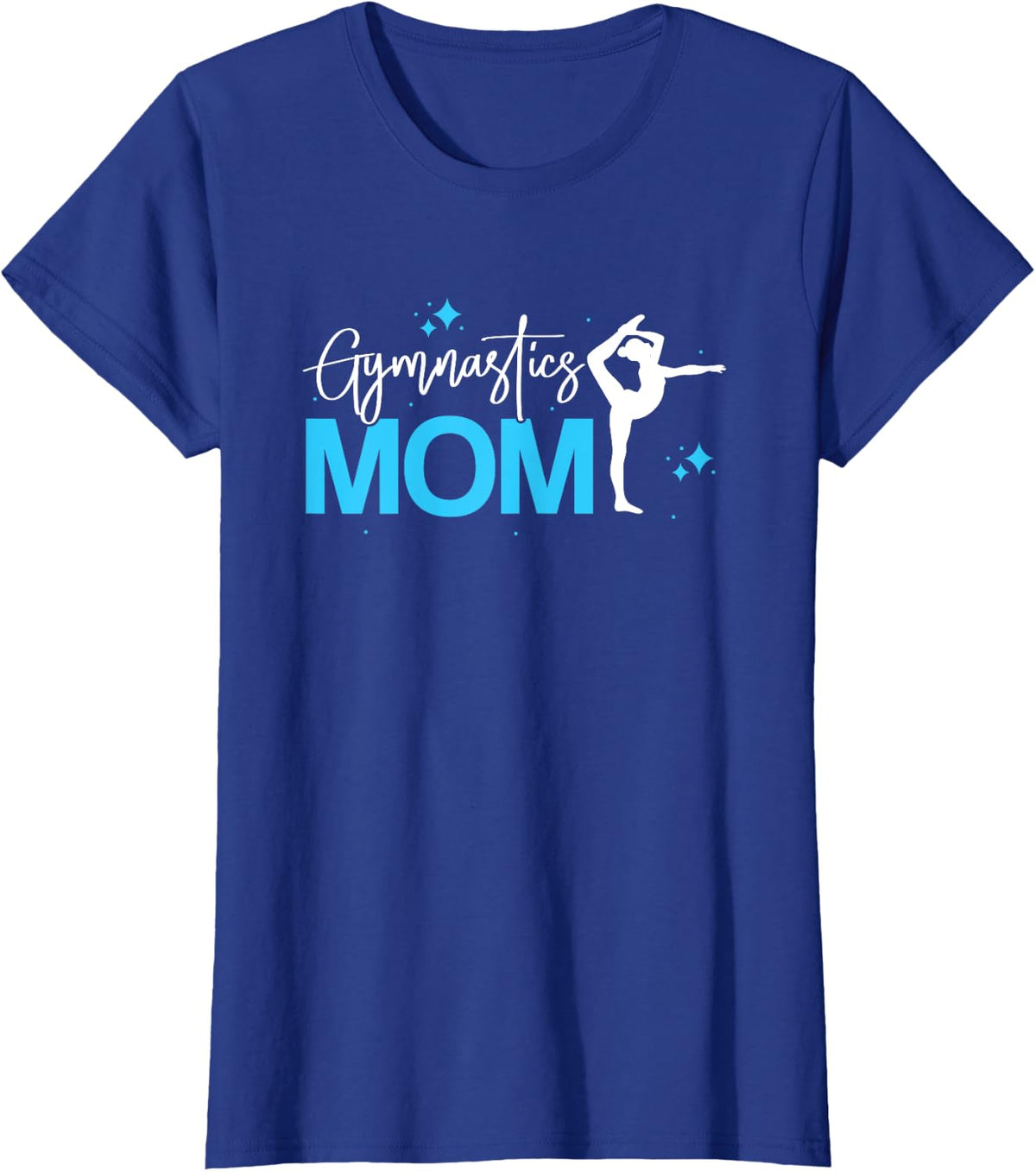 Proud Gymnastics Mom T-Shirt - Royal Blue